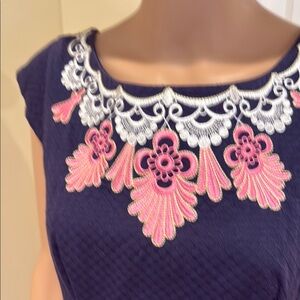 Lilly Pulitzer Elegant Navy Blue Women's Dress